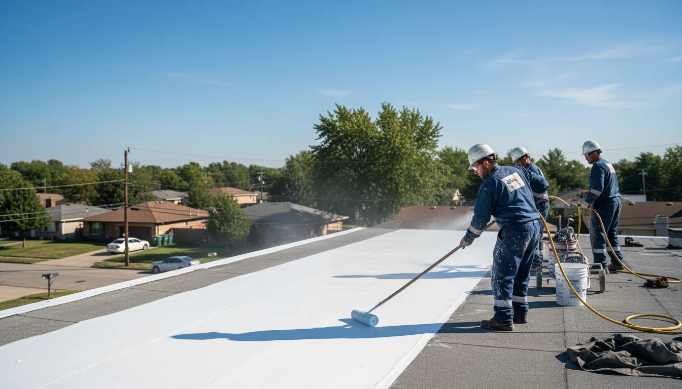 Commercial roof coating in Hosston, LA near me